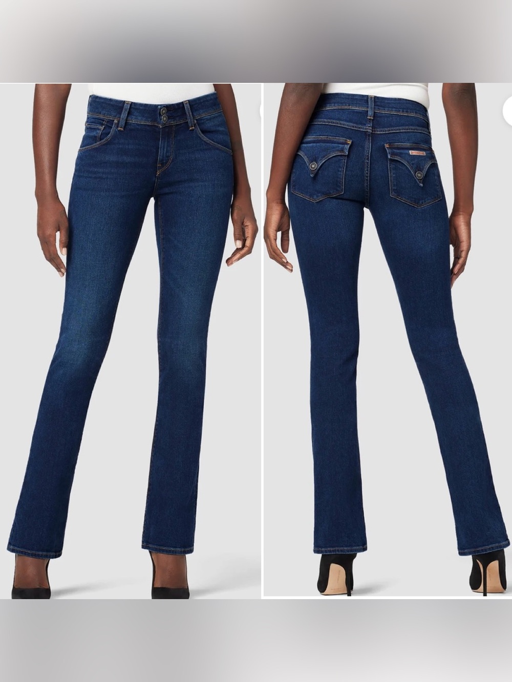 Hudson Jeans Beth Mid-Rise Baby Bootcut Jeans- Obscurity Wash